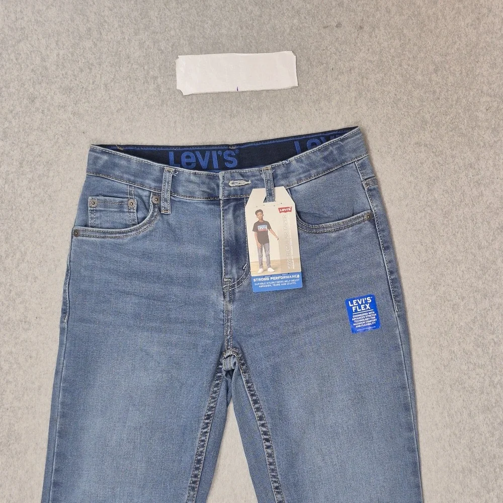 Levi's 502 Boys Jeans 26X27 Blue Denim Regular Taper 28